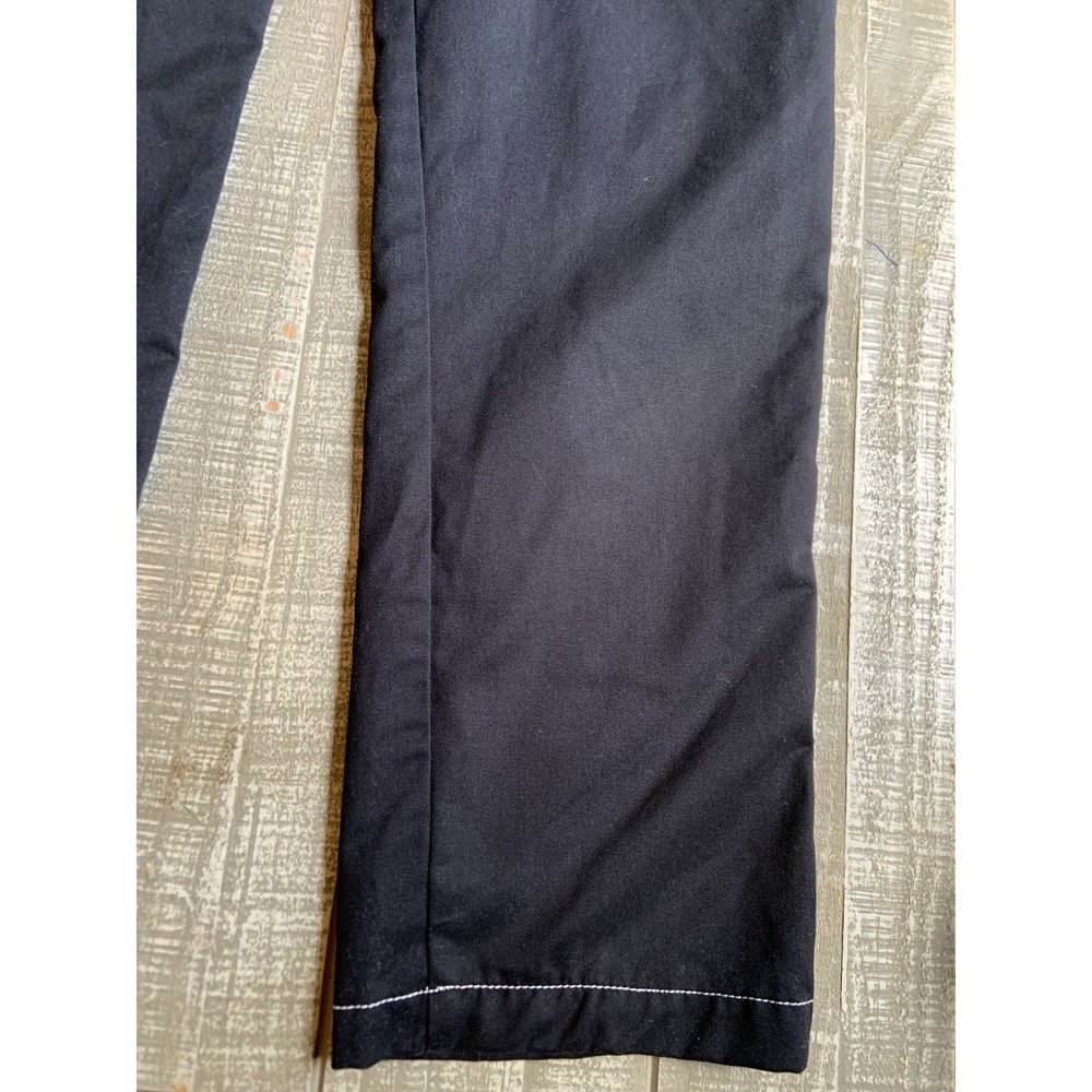 True Religion Baggy Cargo Black Straight Leg Contrast Stitch Pants Mens Size 30 - Picture 3 of 12